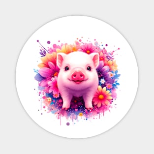 Pink Pig Magnet